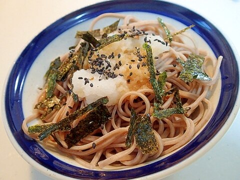 カボスぽん酢で　おろし蕎麦